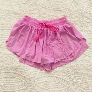Bundle me! LUOGONGZI 2 in 1 flowy pink athletic shorts, Size Small